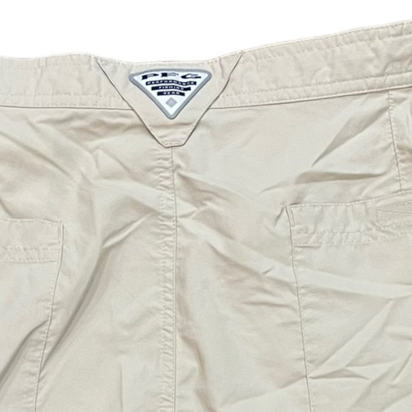 Men's Columbia Nylon Chino 10" Cream Shorts Size 38 - Picture 4 of 7